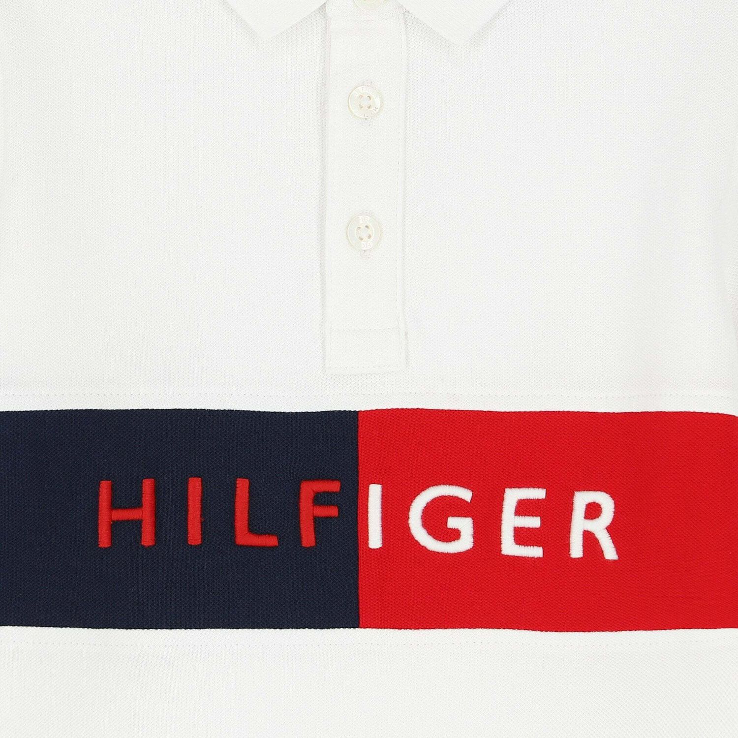 Boys White Logo Polo Shirt, 1, hi-res image number null