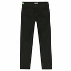 Boys Black Logo Jeans, 1, hi-res