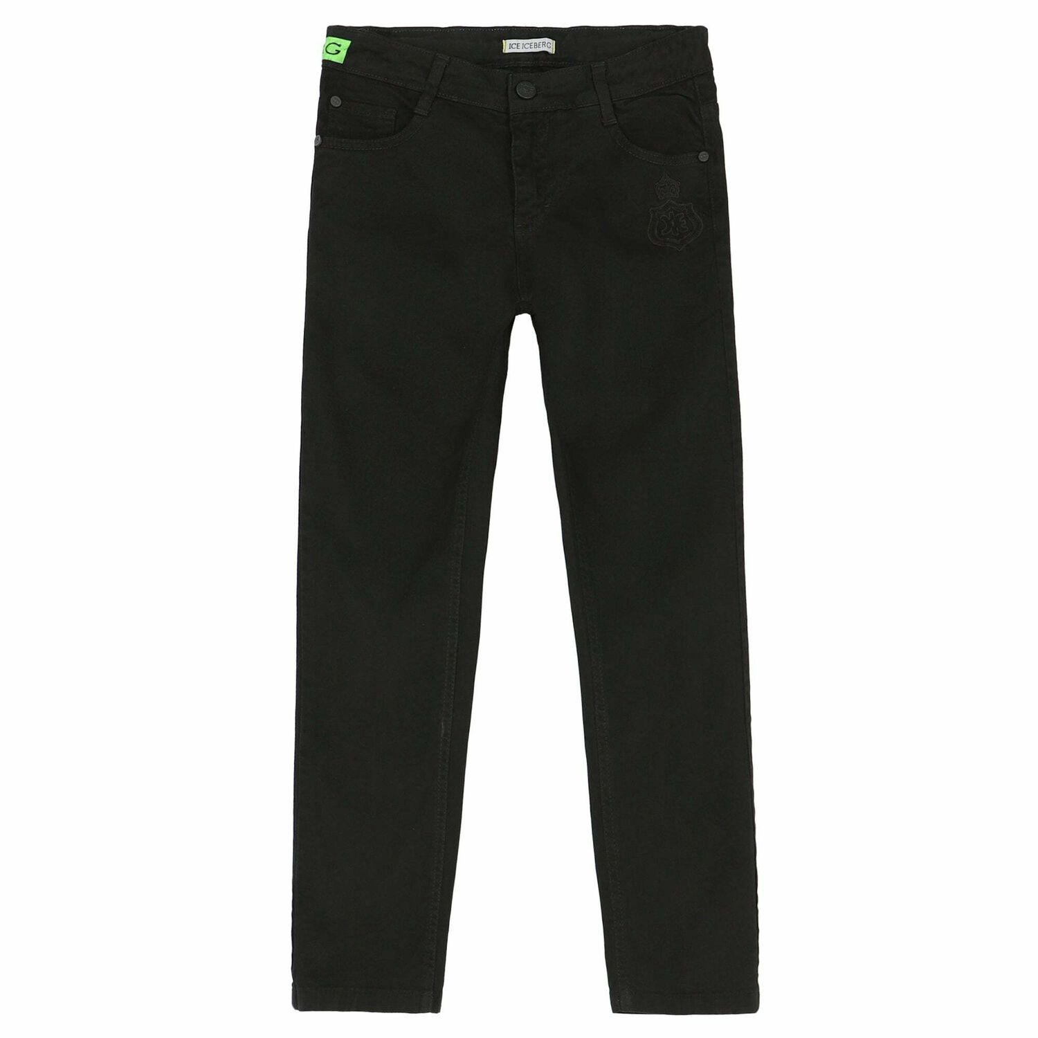 Boys Black Logo Jeans, 1, hi-res