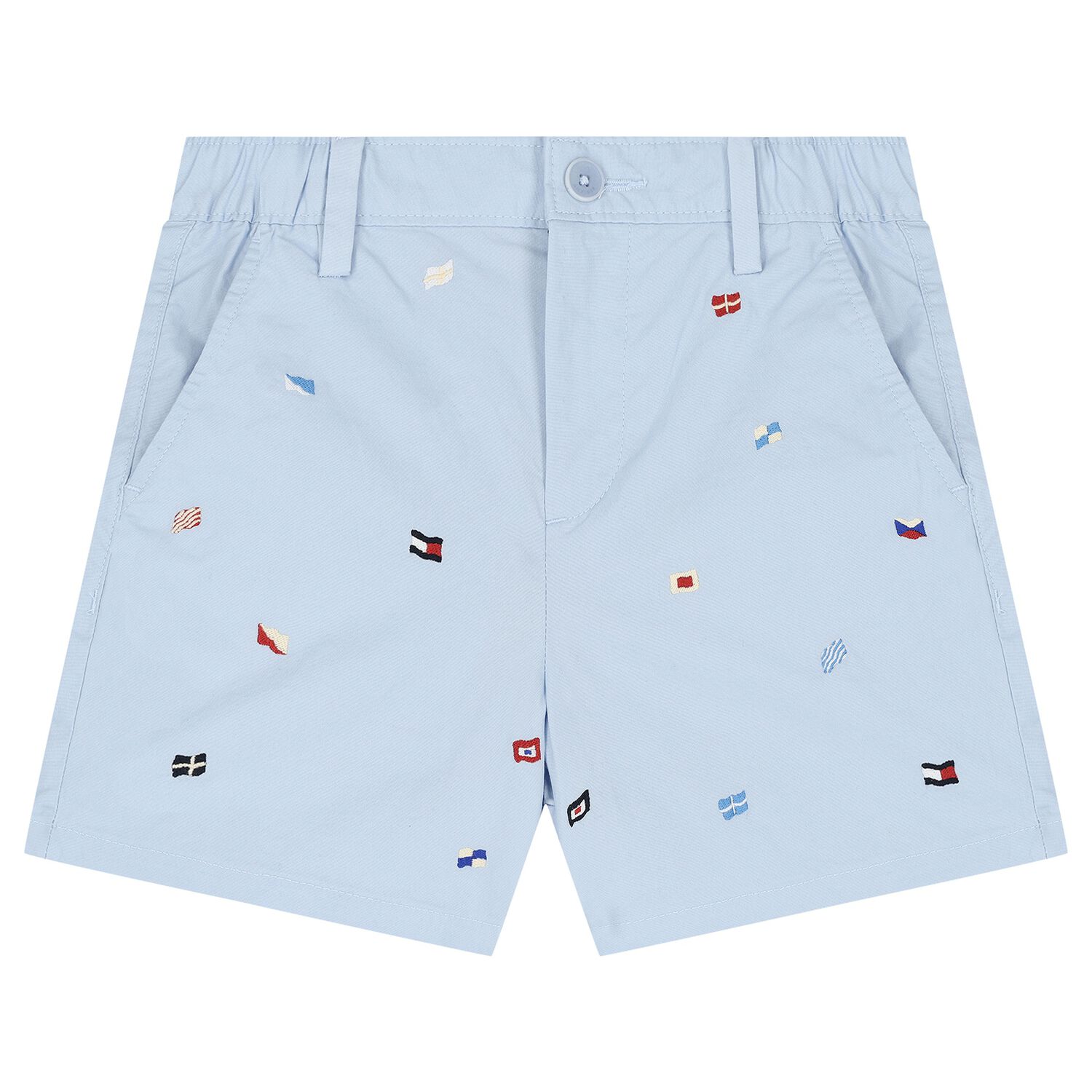 Boys Blue Flags Shorts, 1, hi-res