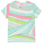 Girls Multi-Coloured Iride Pastel T-Shirt, 2, hi-res