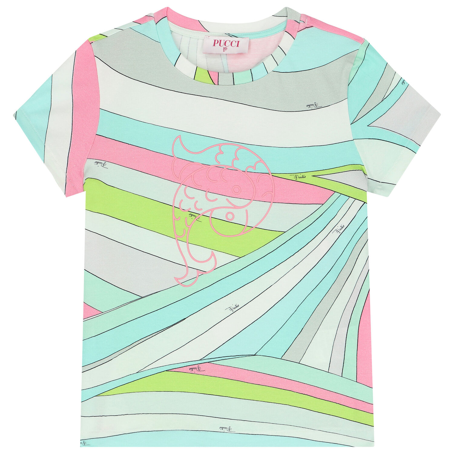 Girls Multi-Coloured Iride Pastel T-Shirt, 2, hi-res image number null