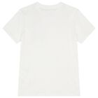 Boys White Logo T-Shirt, 1, hi-res