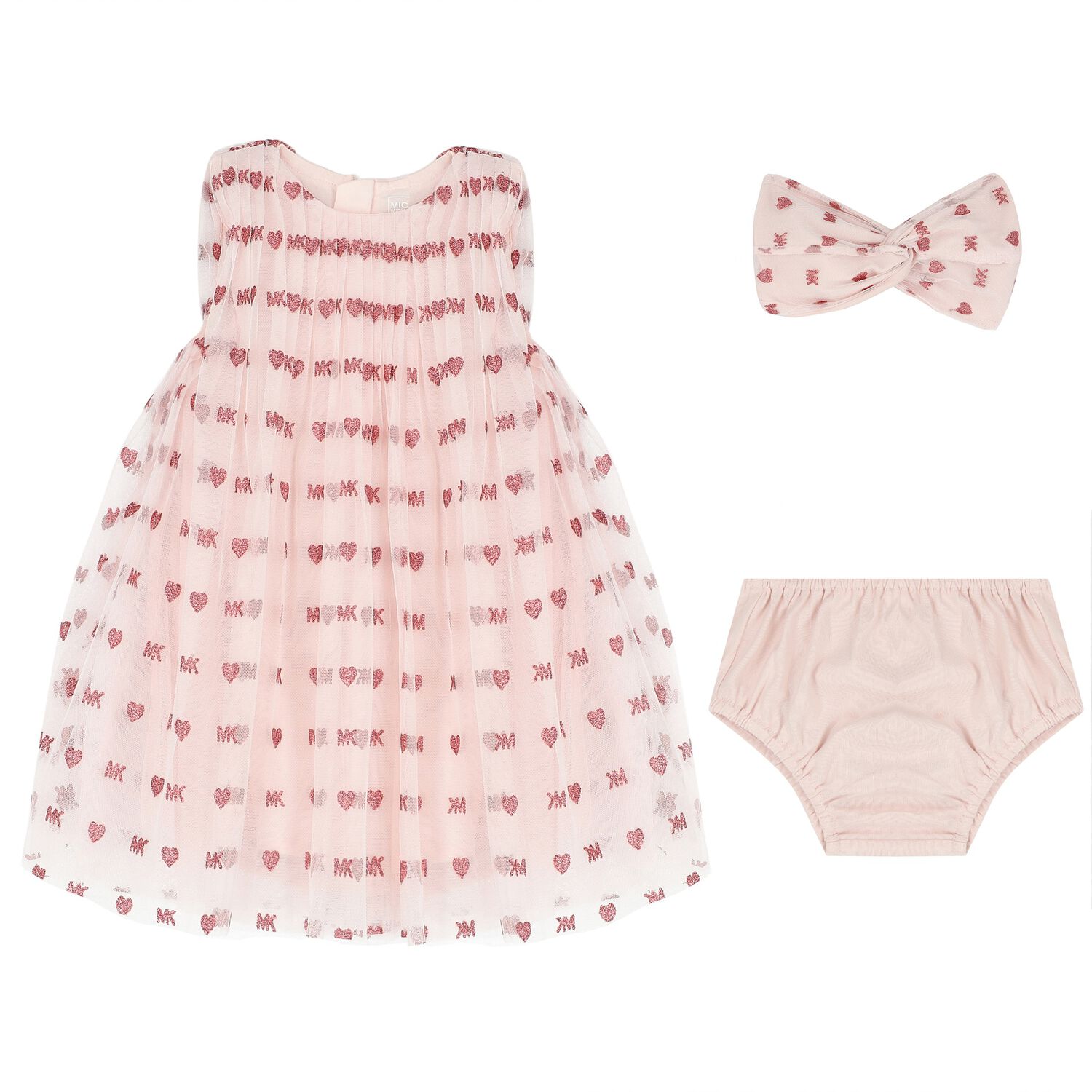 Younger Girls Pink Dress Set, 2, hi-res image number null