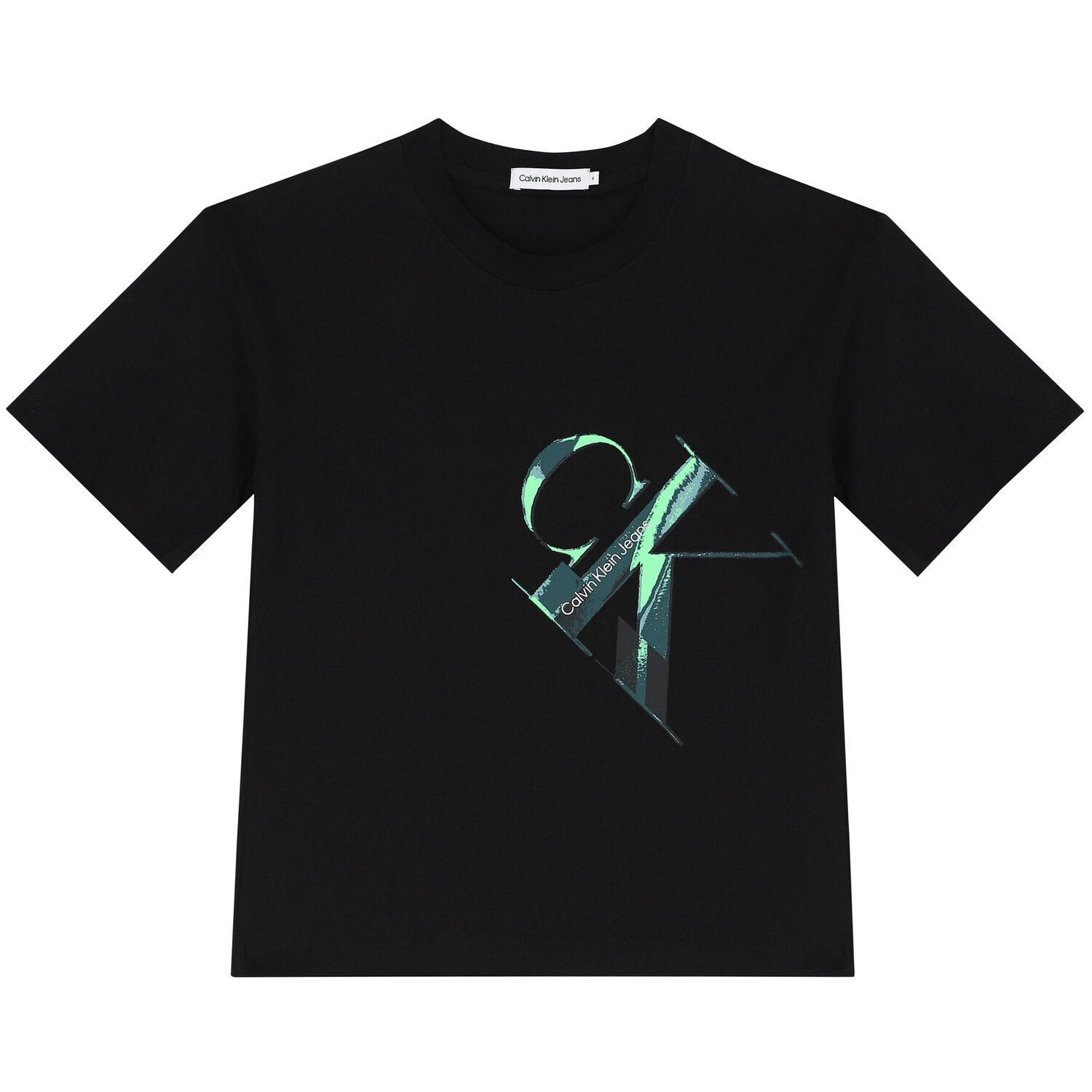 Boys Black Logo T-Shirt, 2, hi-res