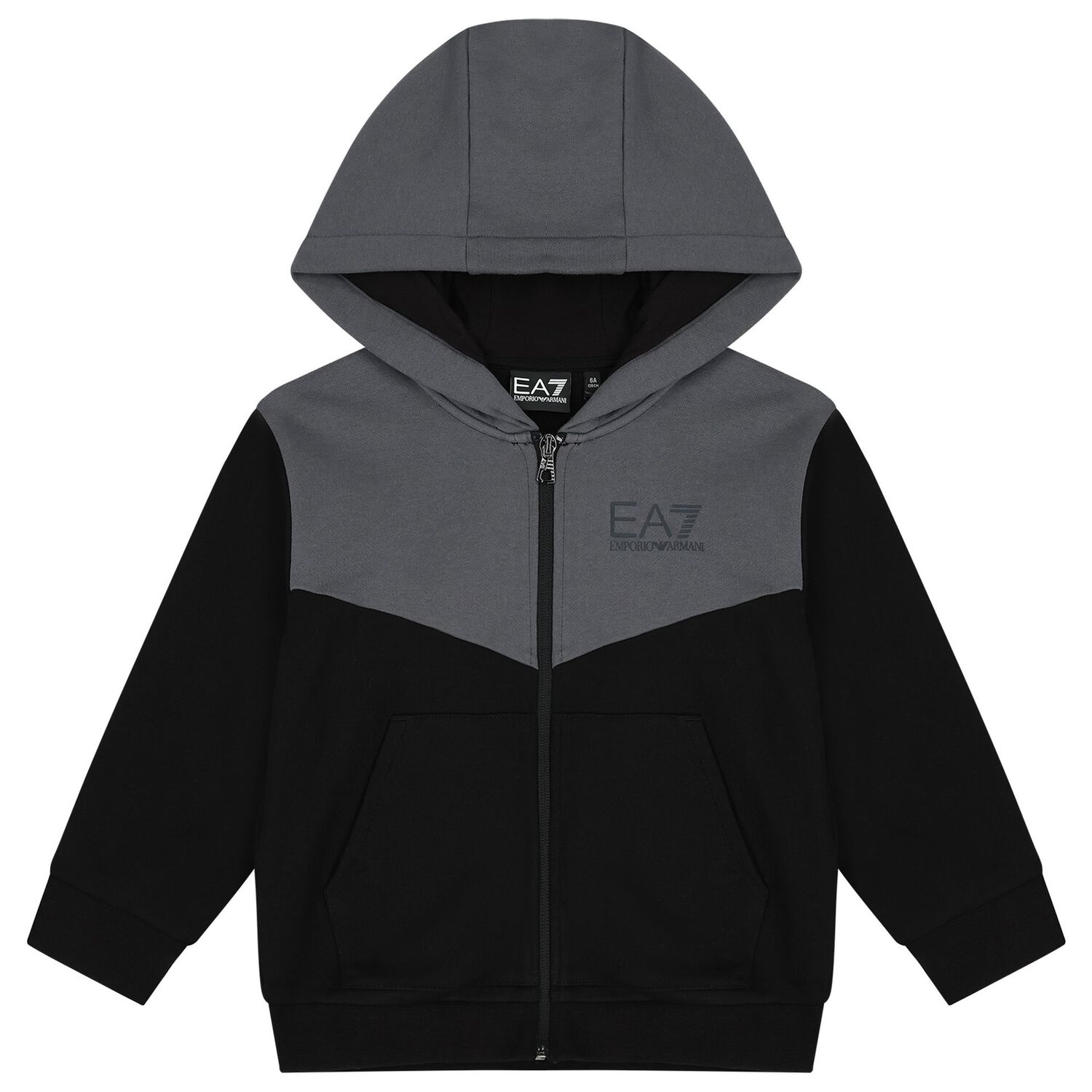 Boys Black & Grey Logo Tracksuit, 1, hi-res