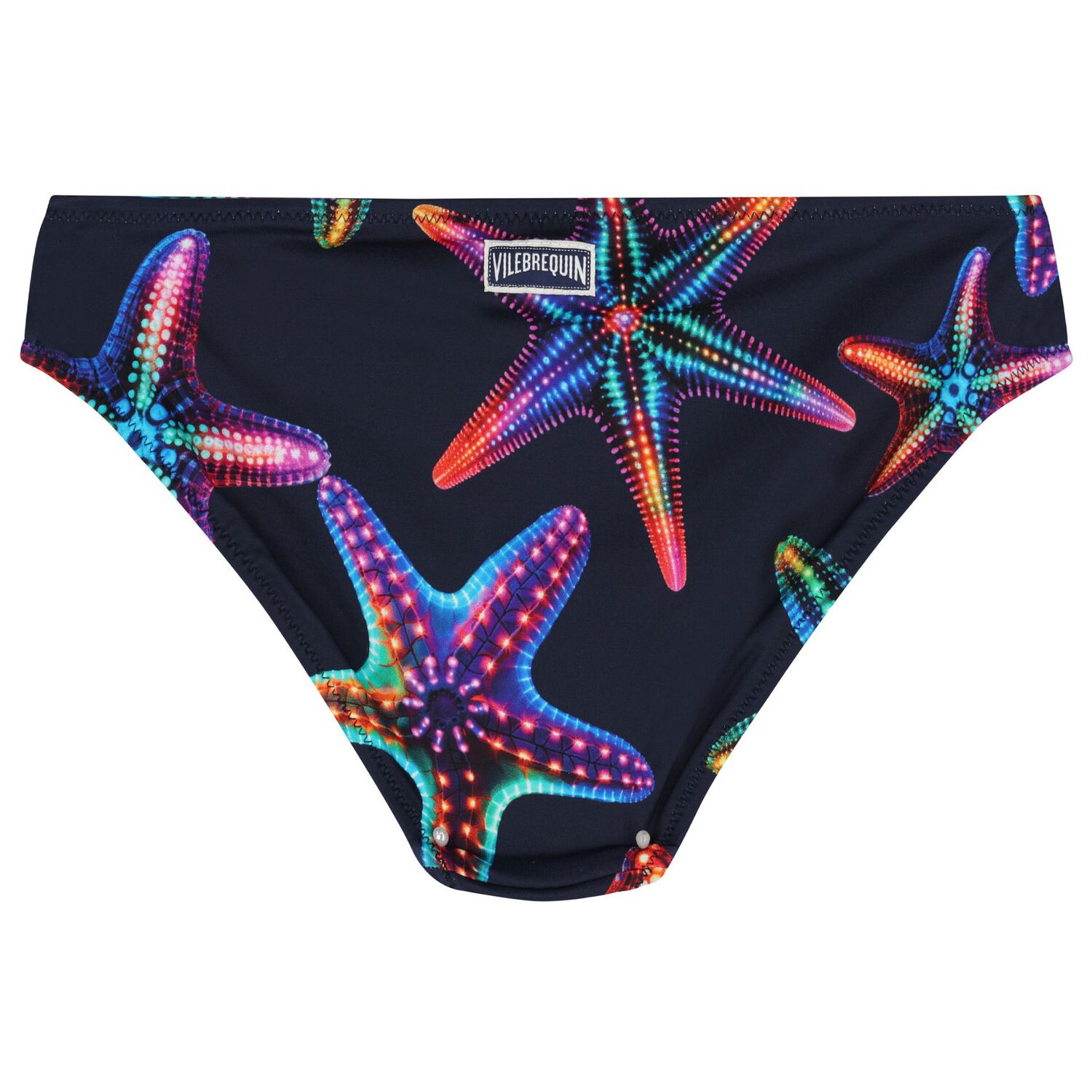 Girls Navy Blue Starfish Bikini, 1, hi-res