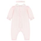 Baby Girls Pink Romper Set, 1, hi-res