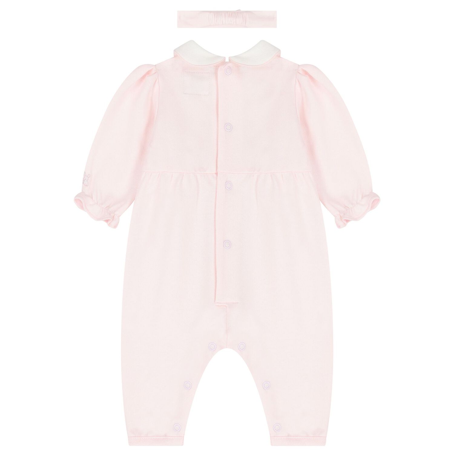 Baby Girls Pink Romper Set, 1, hi-res