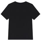 Boys Black Logo T-Shirt, 2, hi-res