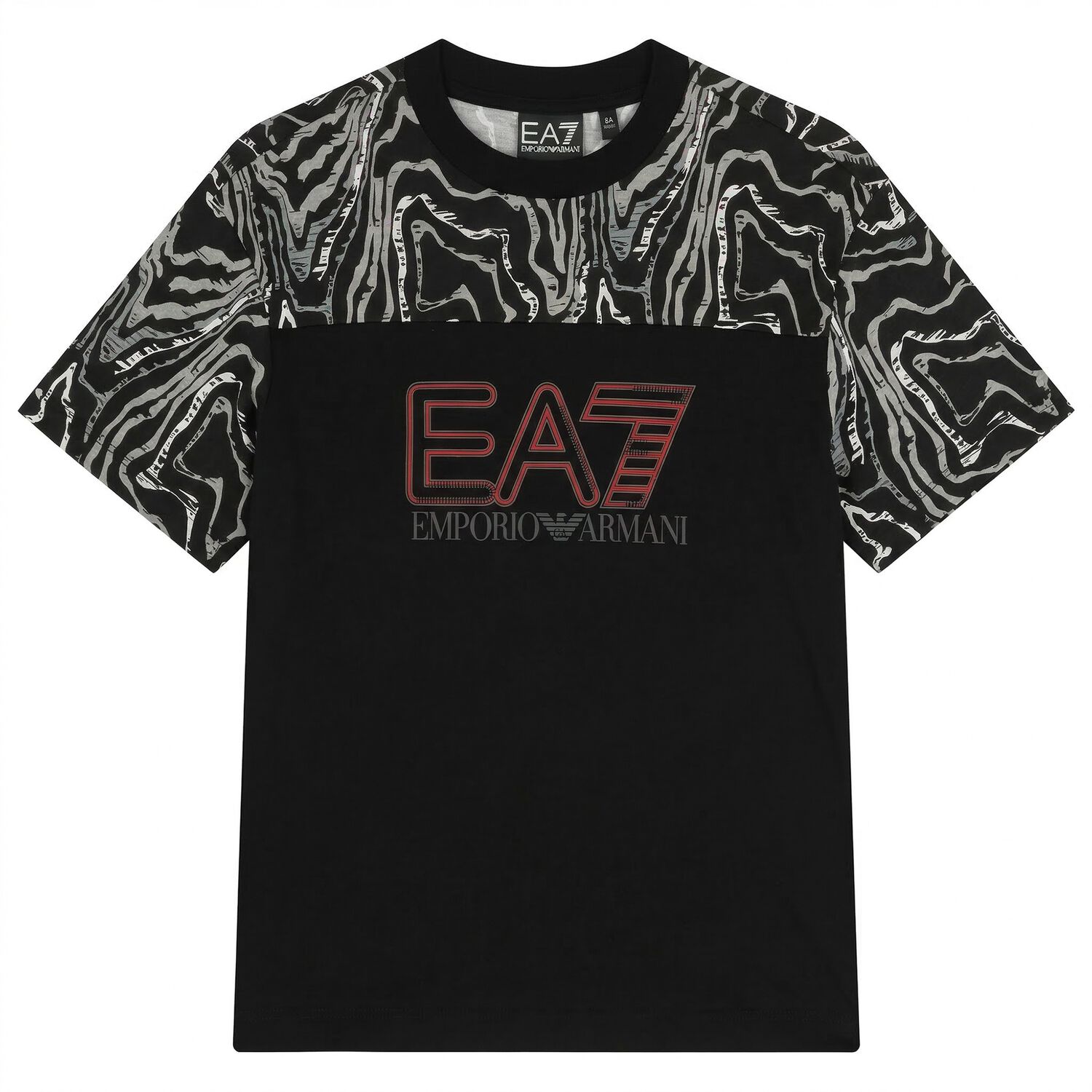 Boys Black Logo T-Shirt, 2, hi-res