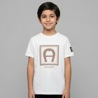 Boys White Logo T-Shirt, 2, hi-res