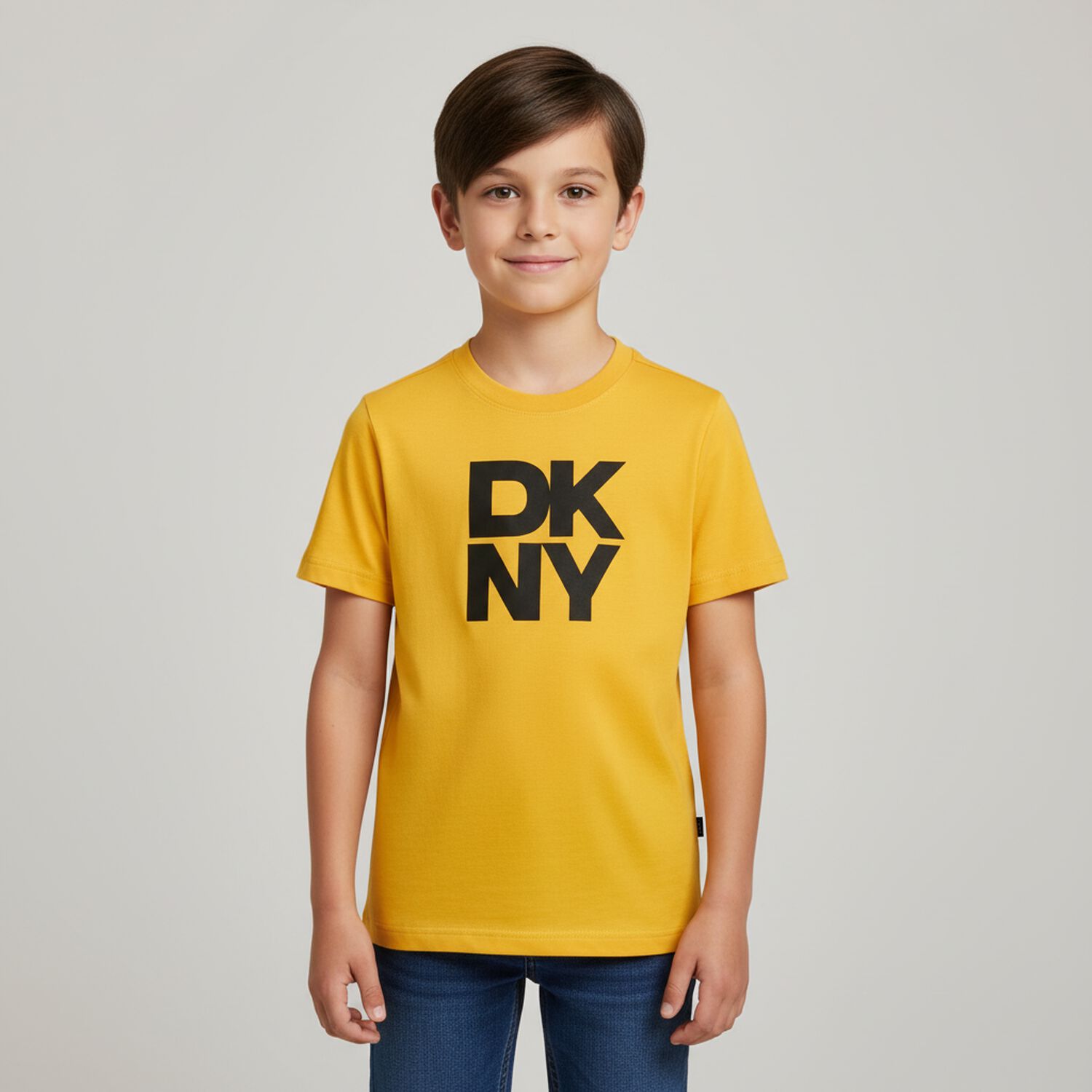 Boys Yellow Logo T-Shirt, 1, hi-res