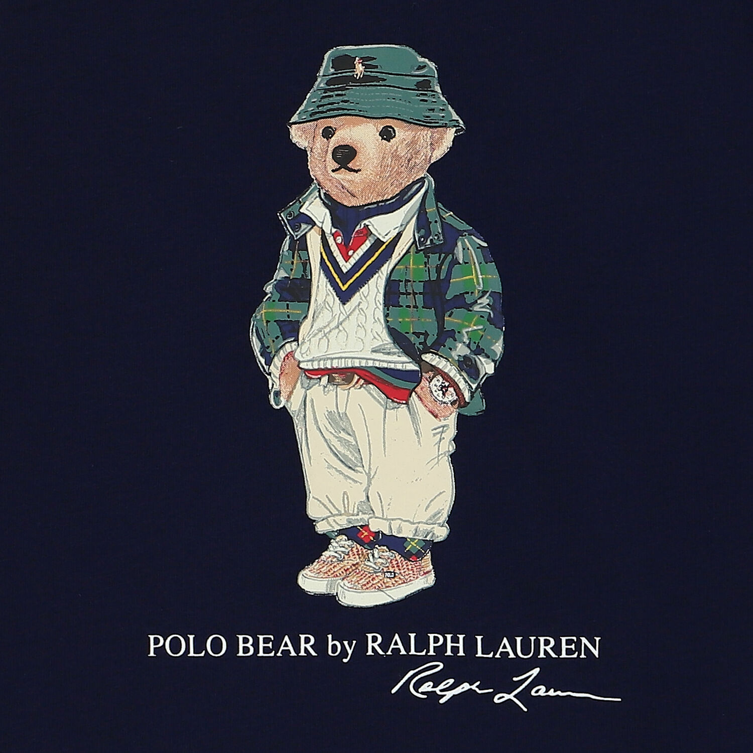 Baby Boys Navy Blue Polo Bear T-Shirt, 1, hi-res