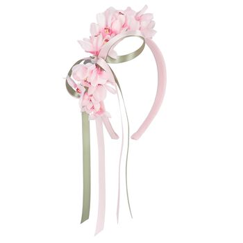 Girls Pink Cherry Blossom Headband