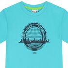 Boys Turquoise Logo T-Shirt, 1, hi-res