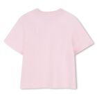 Girls Pink Logo Rhinestone T-Shirt, 2, hi-res