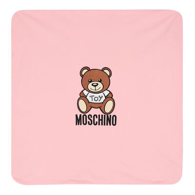 Pink Teddy Logo Blanket