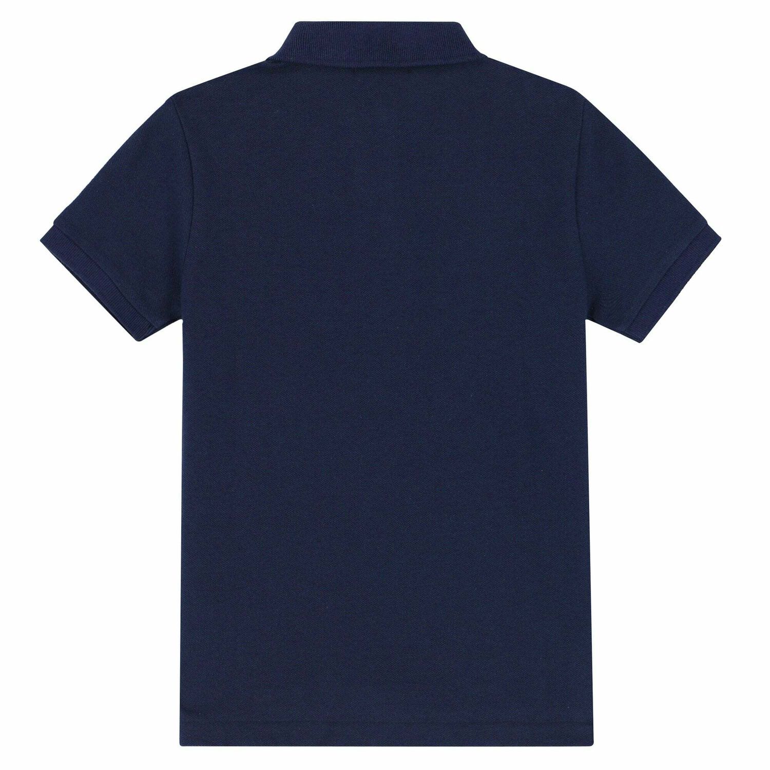 Boys Navy Slim Fit Logo Polo Shirt, 1, hi-res