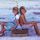 Boys Spearmint Skateboard Swim Short, 1, hi-res