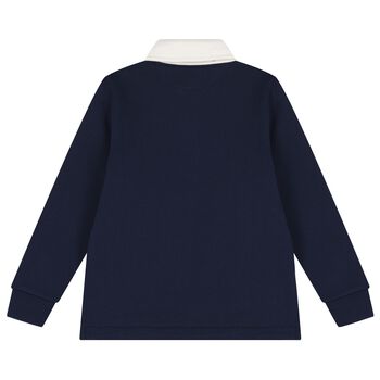 Boys Navy Blue Logo Sweatshirt