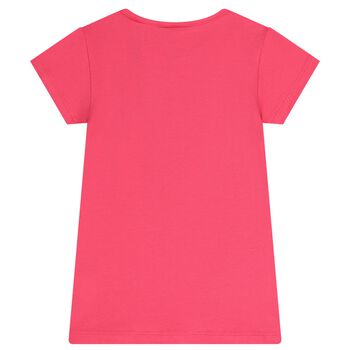 Girls Pink Heart T-Shirt