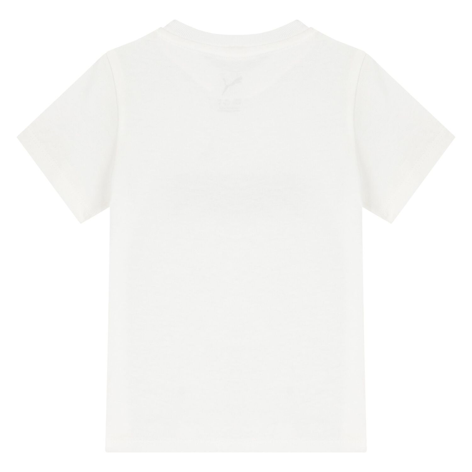 Younger Boys White & Black Logo Shorts Set, 1, hi-res