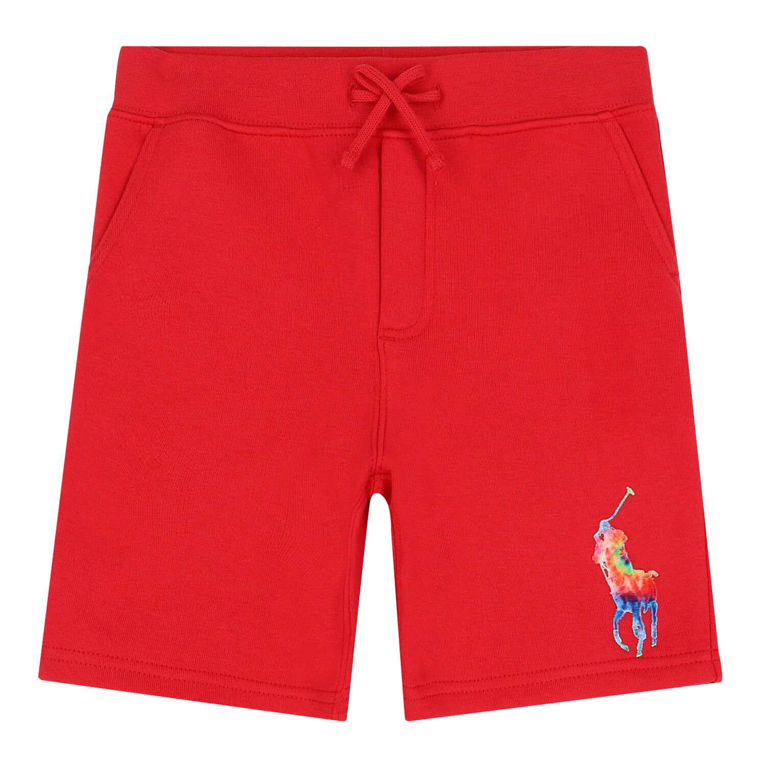 Boys Red Logo Shorts, 1, hi-res