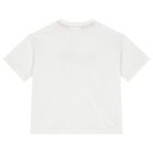 Boys White Logo T-Shirt, 1, hi-res