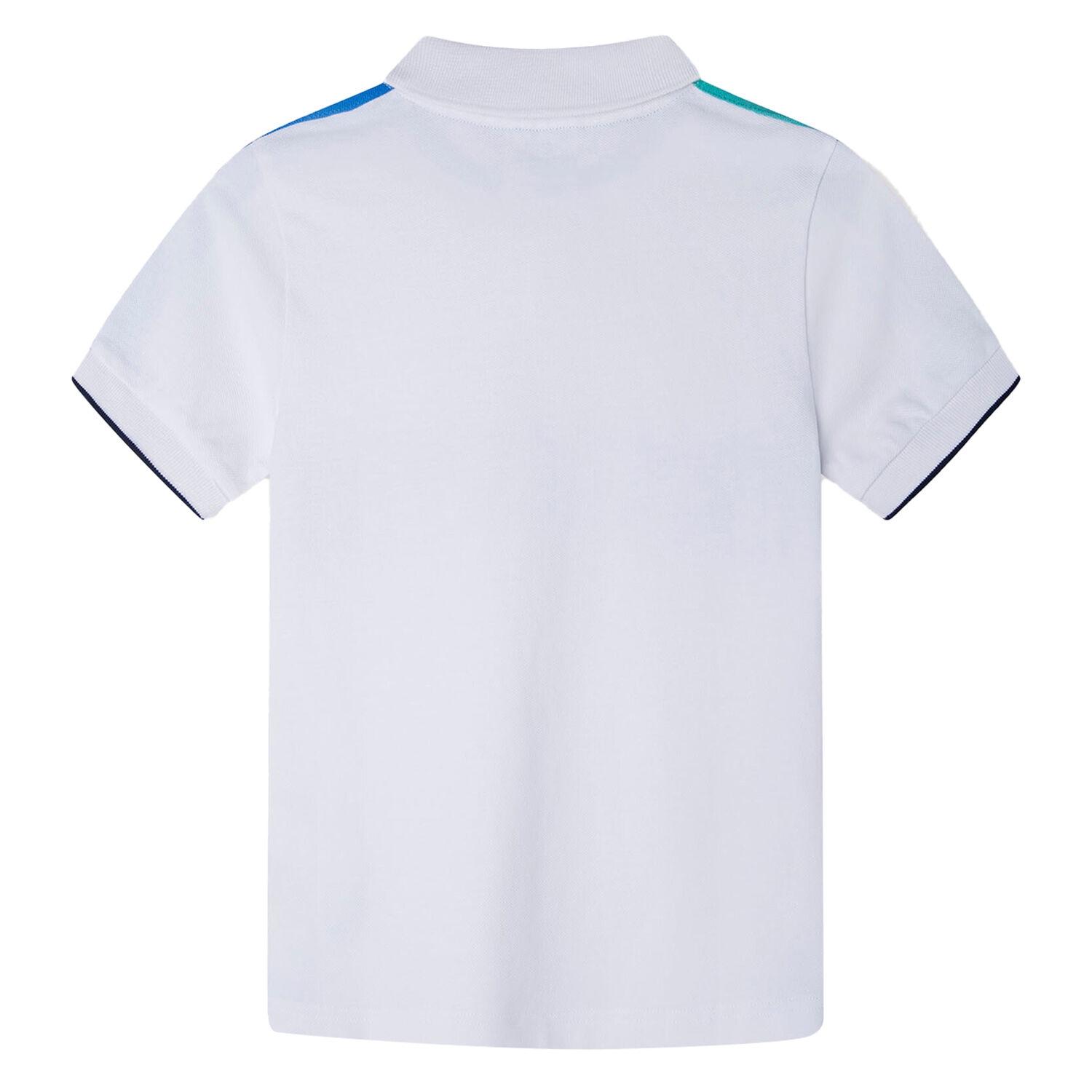 Boys White Logo Polo Shirt, 1, hi-res