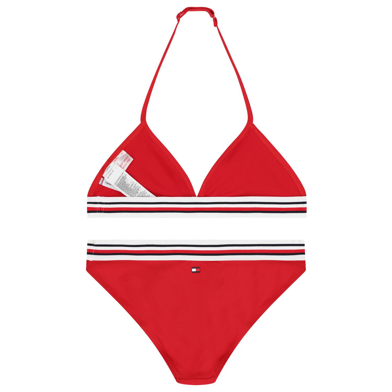 Girls Red Logo Bikini, 1, hi-res