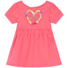 Baby Girls Pink Logo Dress Set, 1, hi-res