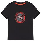 Boys Black Logo T-Shirt, 1, hi-res