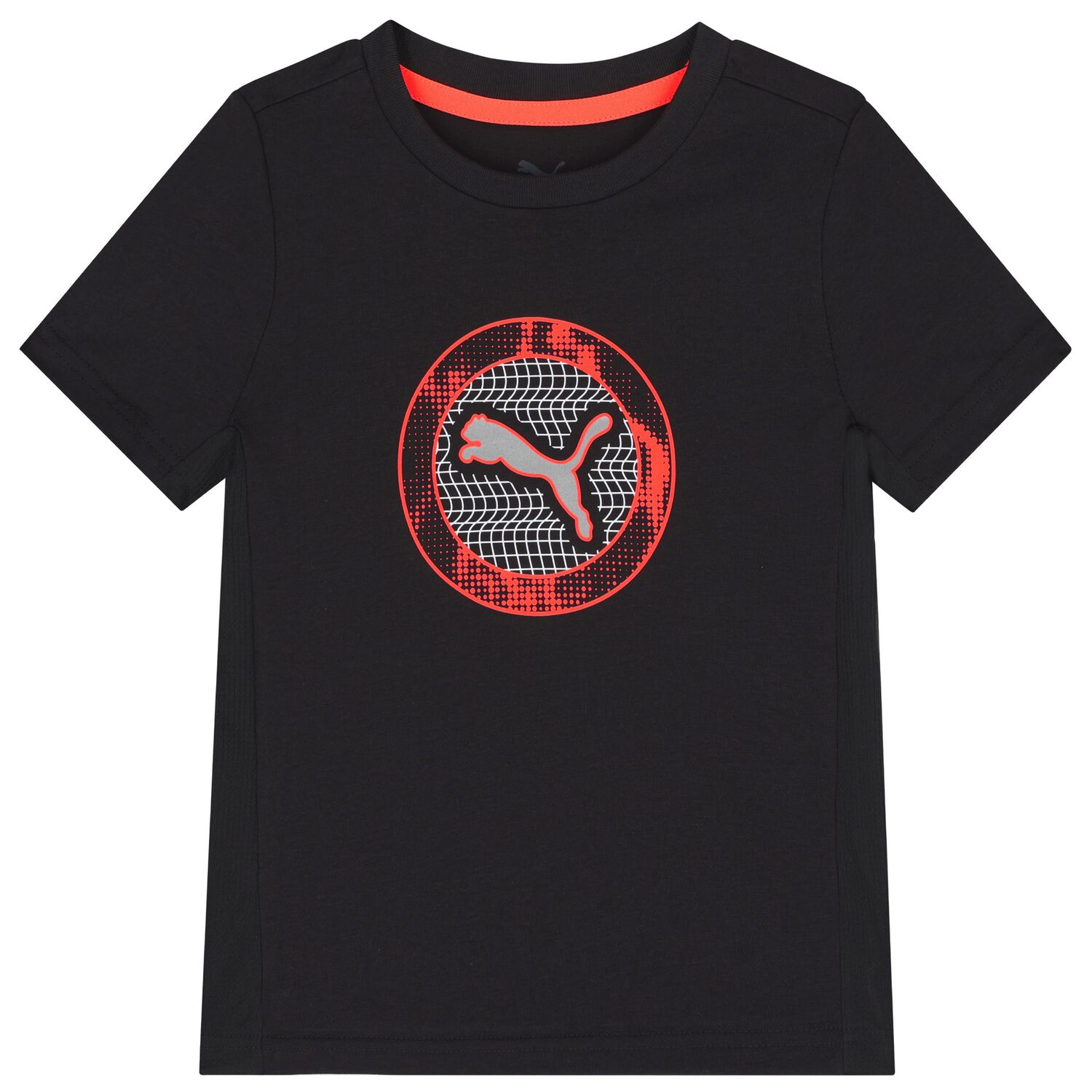 Boys Black Logo T-Shirt, 1, hi-res