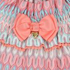 Girls Pink & Blue Crochet Knitted Top, 1, hi-res