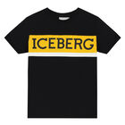 Boys Black Logo T-Shirt, 2, hi-res