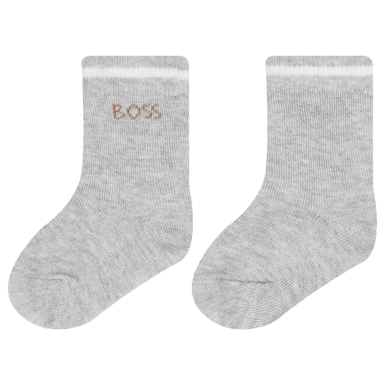 Baby Boys White, Beige & Grey Socks ( 3-Pack ), 1, hi-res