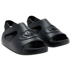 Younger Boys Black Campus Sliders, 2, hi-res