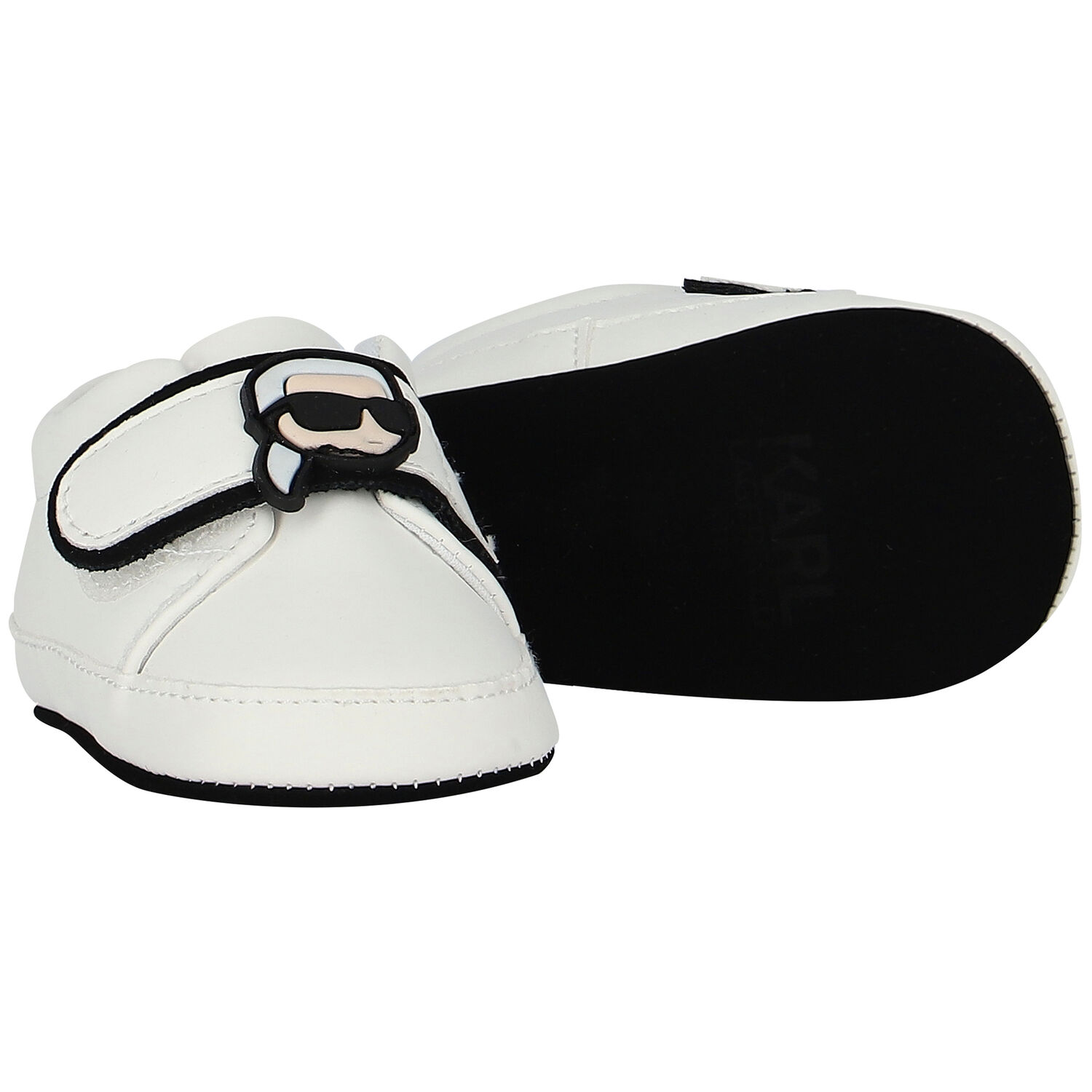 Baby Boys Ivory Leather Pre Walker Shoes, 1, hi-res