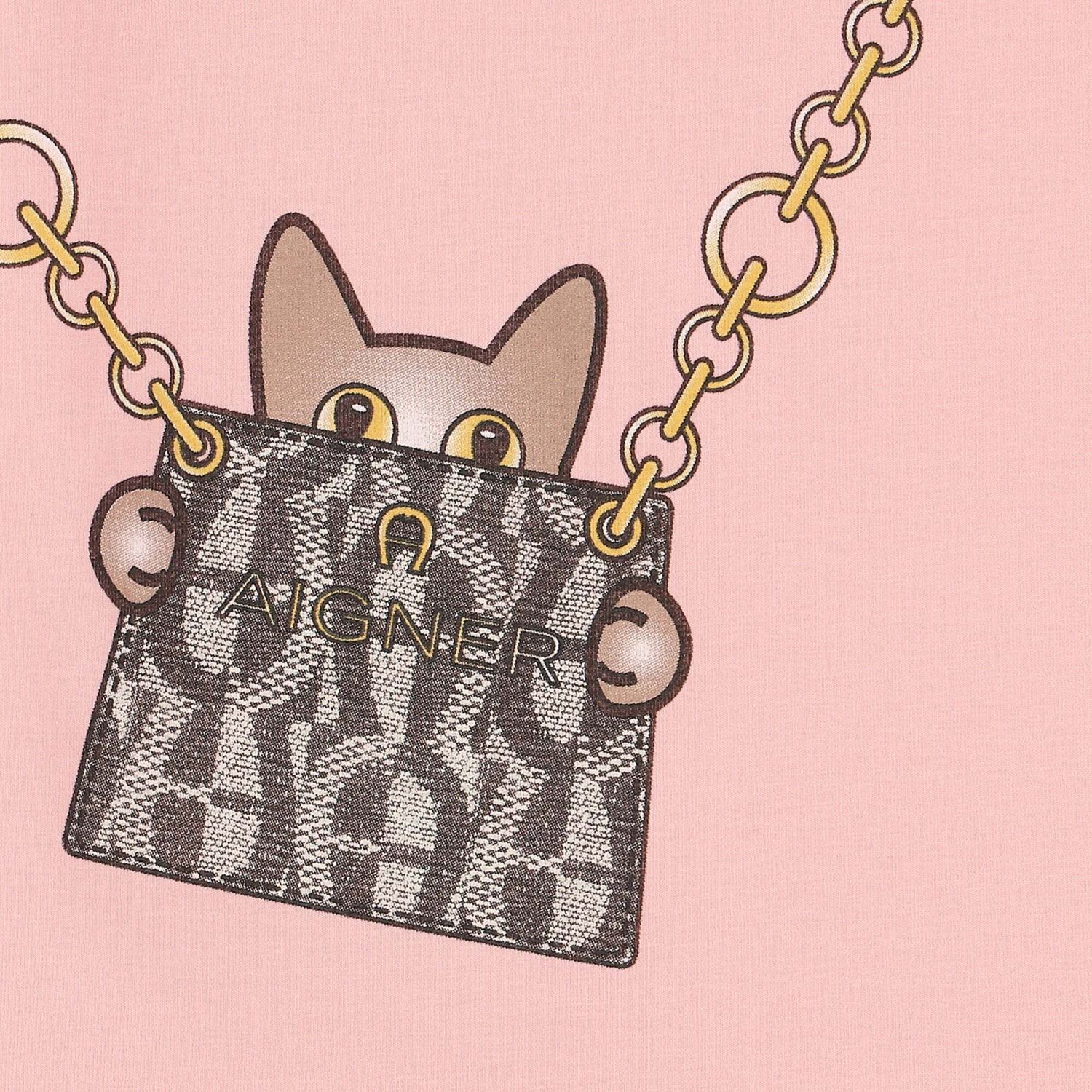 Girls Pink Bag T-Shirt, 1, hi-res