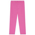 Girls White & Pink Floral Leggings Set, 2, hi-res