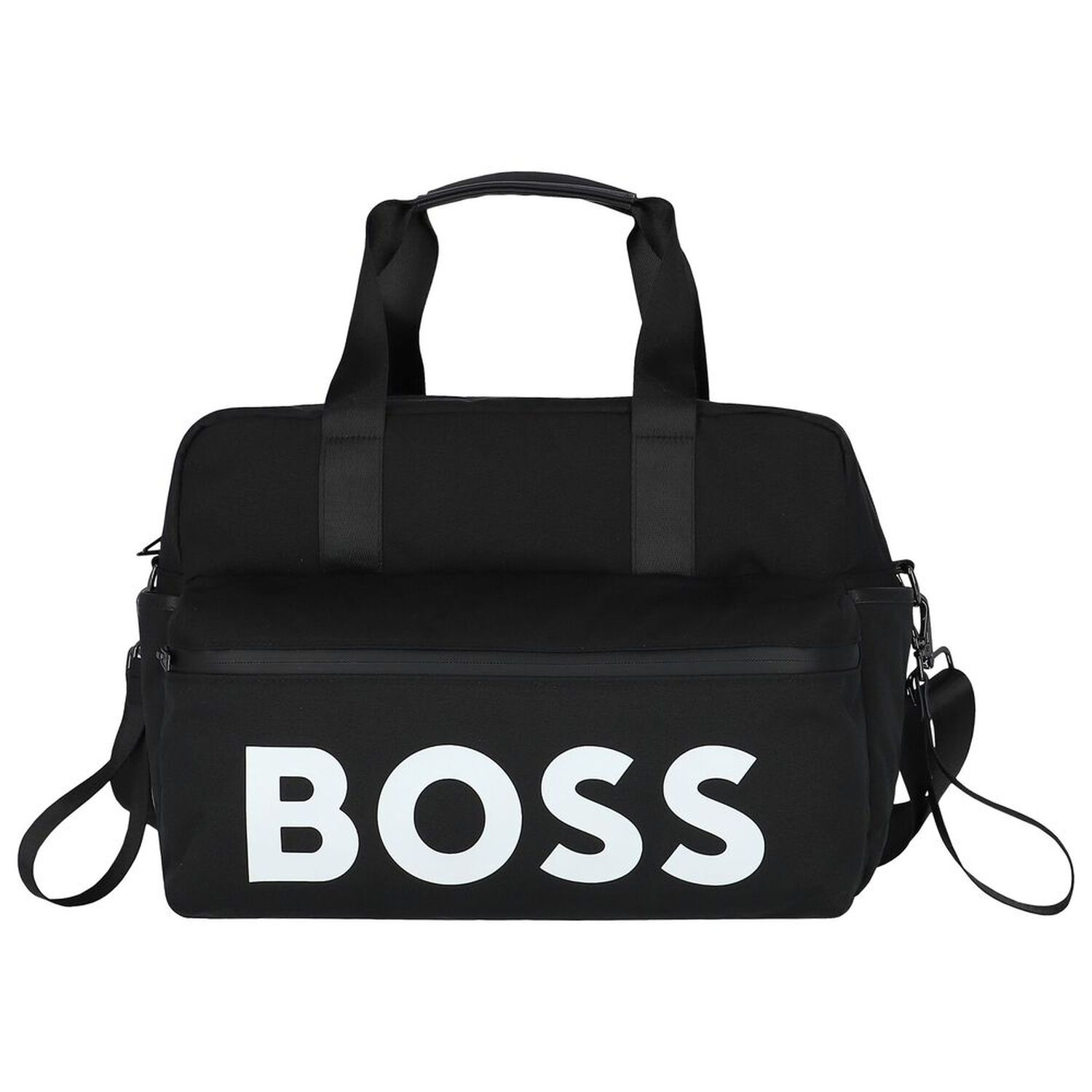 Black Logo Baby Changing Bag, 1, hi-res