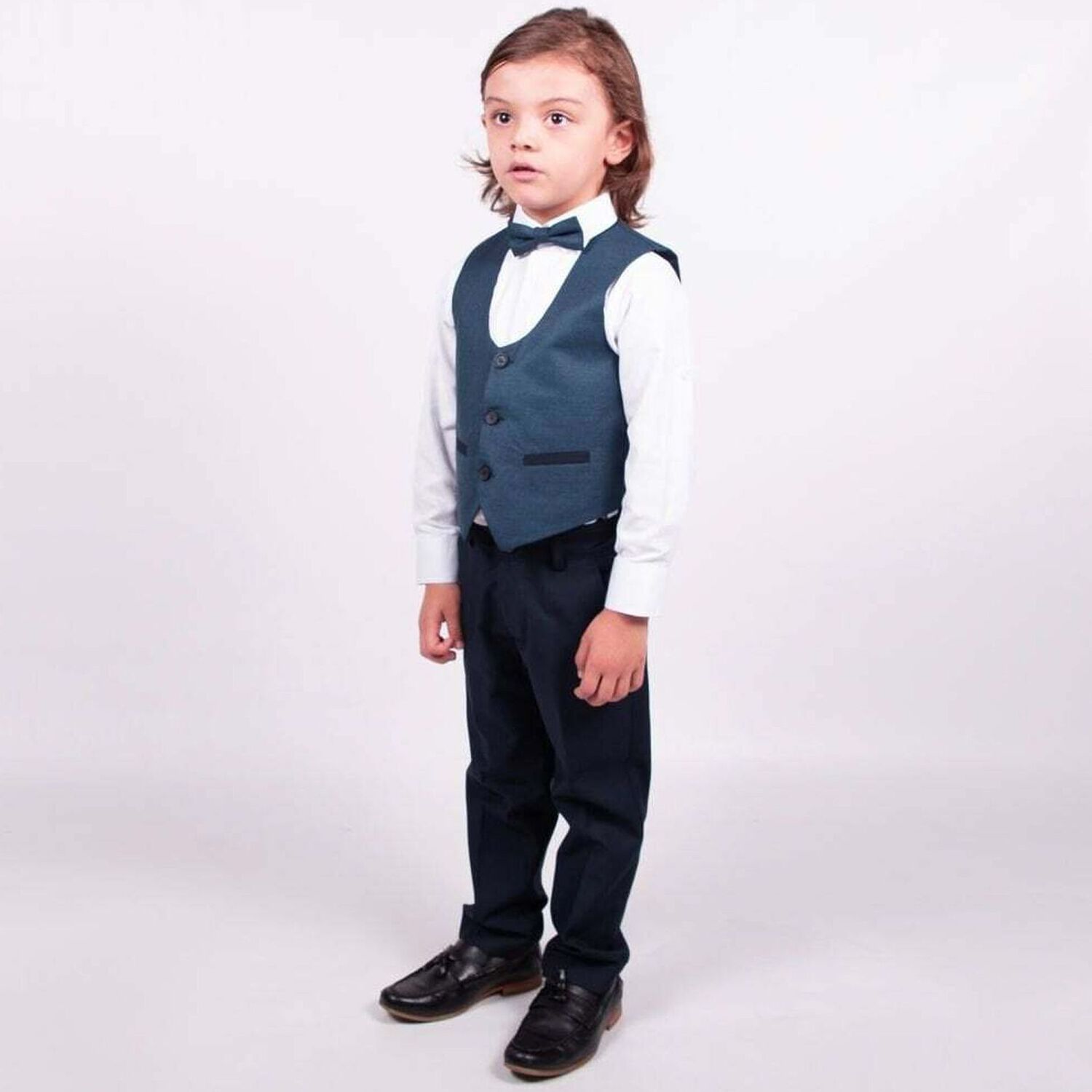 Boys Navy & White Suit Set, 1, hi-res image number null