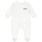 Navy Blue & White Logo Babygrows ( 2-Pack ), 1, hi-res