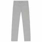Girls Grey Logo Leggings, 2, hi-res