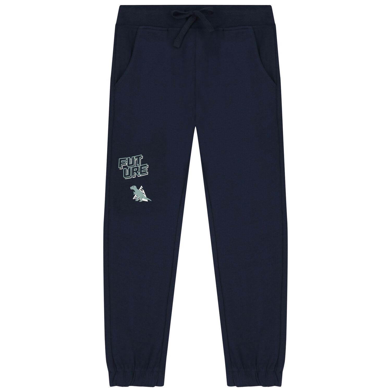 Boys Navy Blue Logo Dinosaur Tracksuit, 2, hi-res