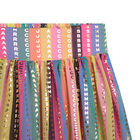 Girls Pink & Gold Logo Pleated Skirt, 1, hi-res