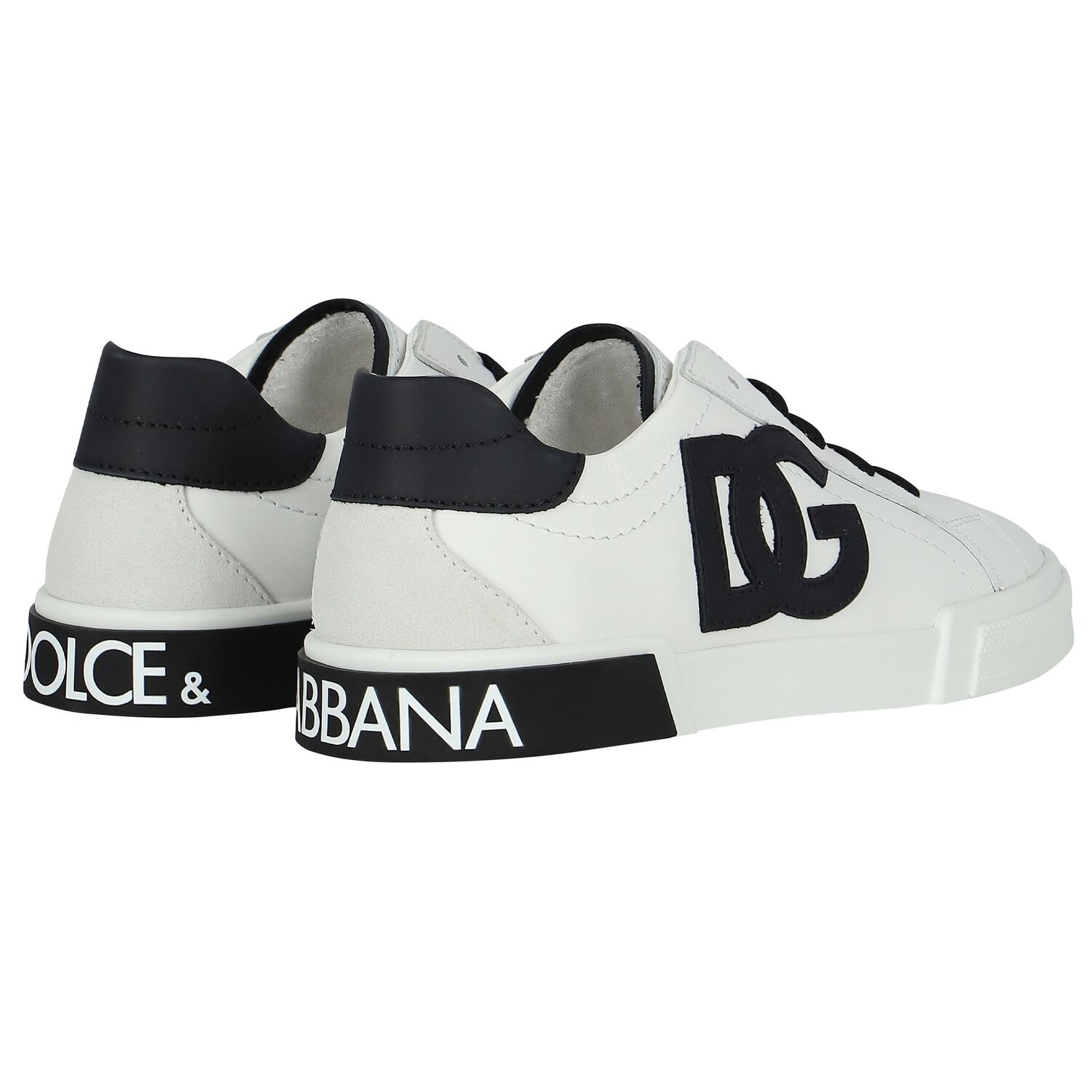 White & Black Logo Trainers, 2, hi-res image number null