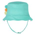 Baby Boys Ivory & Green Dungaree & Hat Set, 2, hi-res