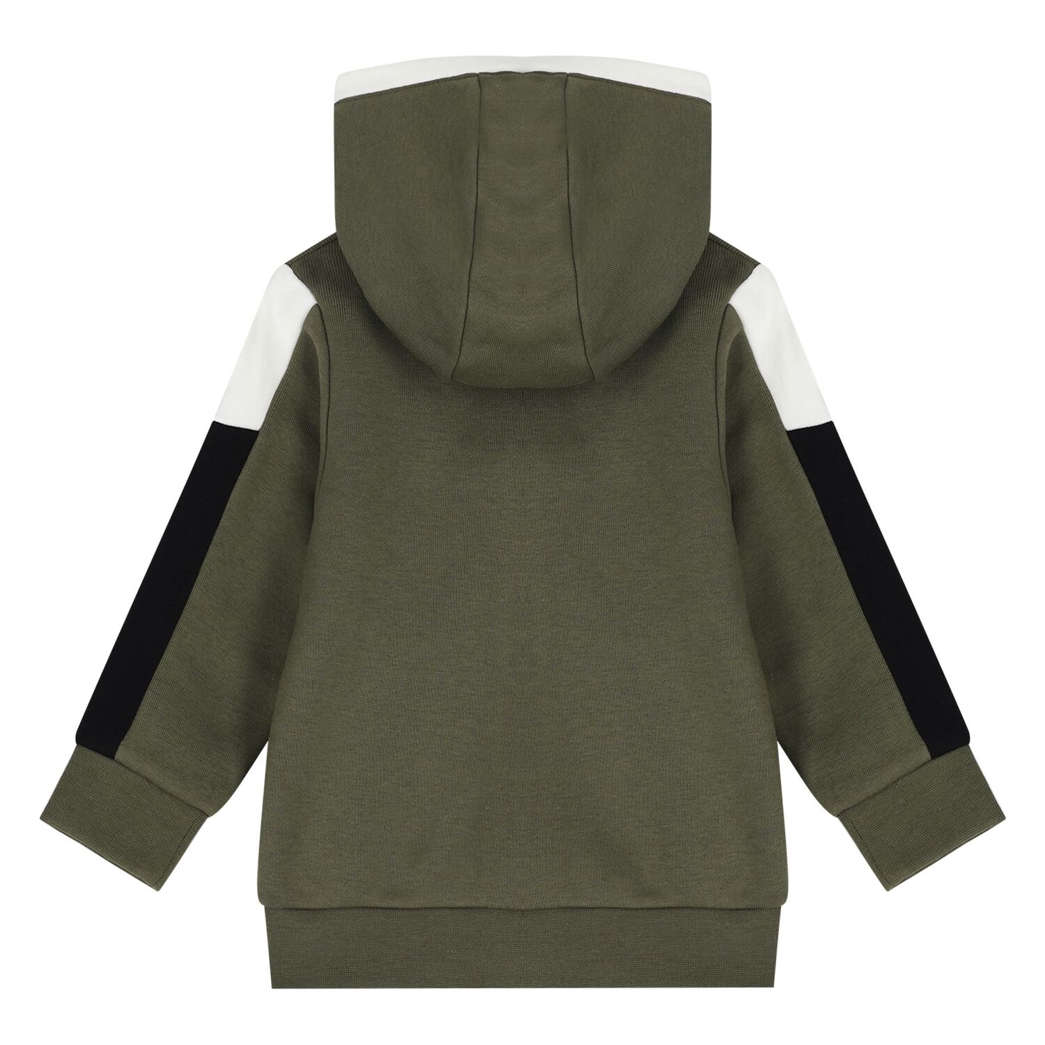 Younger Boys Green Hooded Zip Up Top, 2, hi-res